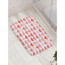 Romantic Hearts Bath Mat