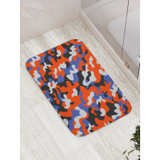 Abstract Paint Splashes Bath Mat