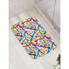 Colorful Splash Bath Mat