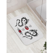 Tattoo Asian Bath Mat