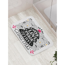 Christmas Tree Pattern Bath Mat