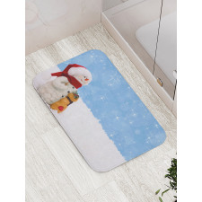 Winter Christmas Time Bath Mat