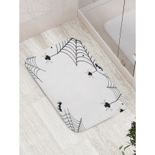 Spiders Bats Cobweb Bath Mat