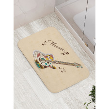 Abstract Funk Instrument Bath Mat