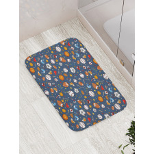 Dark Silhouette Backdrop Bath Mat