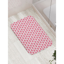 Doodle Pink Girls Pattern Bath Mat