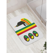 Minimalist Rastaman Bath Mat