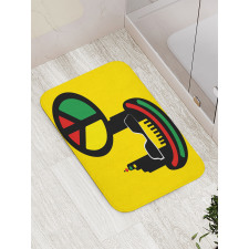 Conceptual Reggae Man Bath Mat