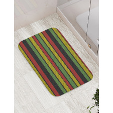 Knitted Rasta Lines Bath Mat