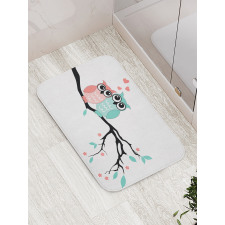 Owl Couple Bath Mat