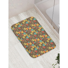 Robot Monsters in Space Bath Mat