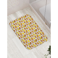 Striped in Earth Tones Bath Mat