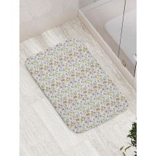 Colorful Cosmos Moon Bath Mat