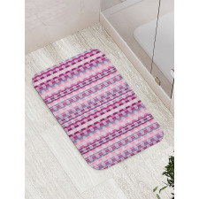 Stripes Retro Style Bath Mat