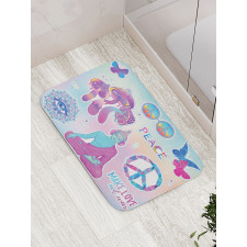 Psychedelic Eye Mandala Bath Mat