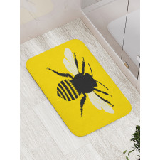 Honeybee Silhouette Bath Mat