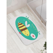 Winking Bumblebee Bath Mat