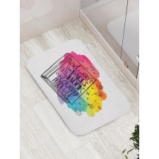 Words Between Pages Vivid Bath Mat