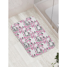 Sakura Tree Bird Bath Mat