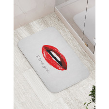 Seductic Female Lips Bath Mat