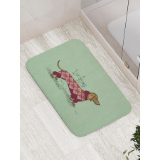 Animal in Clothes Bath Mat