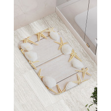 Rustic Wooden Backdrop Bath Mat