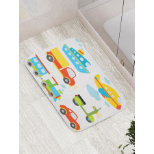 Transportation Kids Theme Bath Mat