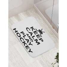 Keep Calm and Play Words Bath Mat