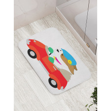 Puppy Driving Cap Bath Mat