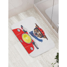 Puppy Pet Motorbike Bath Mat