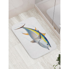 Realistic Yellowfin Tuna Bath Mat