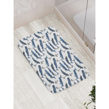 Aquerelle Ocean Whales Bath Mat