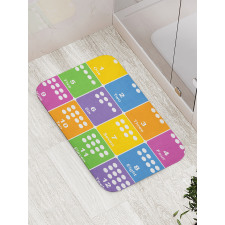 Colorful Numbers Bath Mat