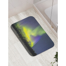 Aurora Borealis Forest Bath Mat