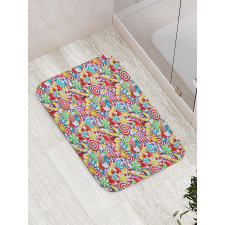 Bonbons Lollipops Bath Mat