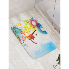 Abstract Woman Bath Mat