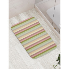 Pastel Colored Bands Bath Mat