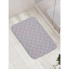 Abstract Blooming Leaves Bath Mat