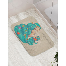 Lady Pearl Fish Bath Mat