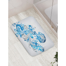 Bucket Scroll Bath Mat