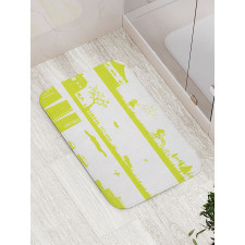 Landscape Pattern Bath Mat