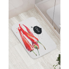 Chili Pepper Hot Spicy Bath Mat