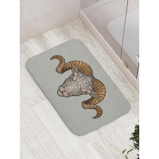 Ram Horns Bath Mat