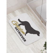 Dog Silhouette Bath Mat