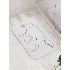 Thoroughbred Furry Bath Mat