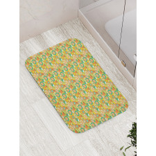 Botanical Flowers Bath Mat