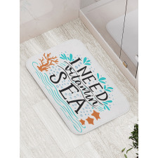 Inspirational Words Art Bath Mat