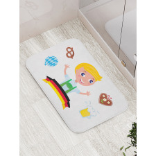 Bavarian Boy Oktoberfest Bath Mat