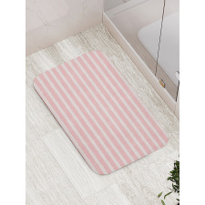 Brushstroke Stripes Pastel Bath Mat