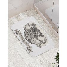 Skeleton Woman Bath Mat